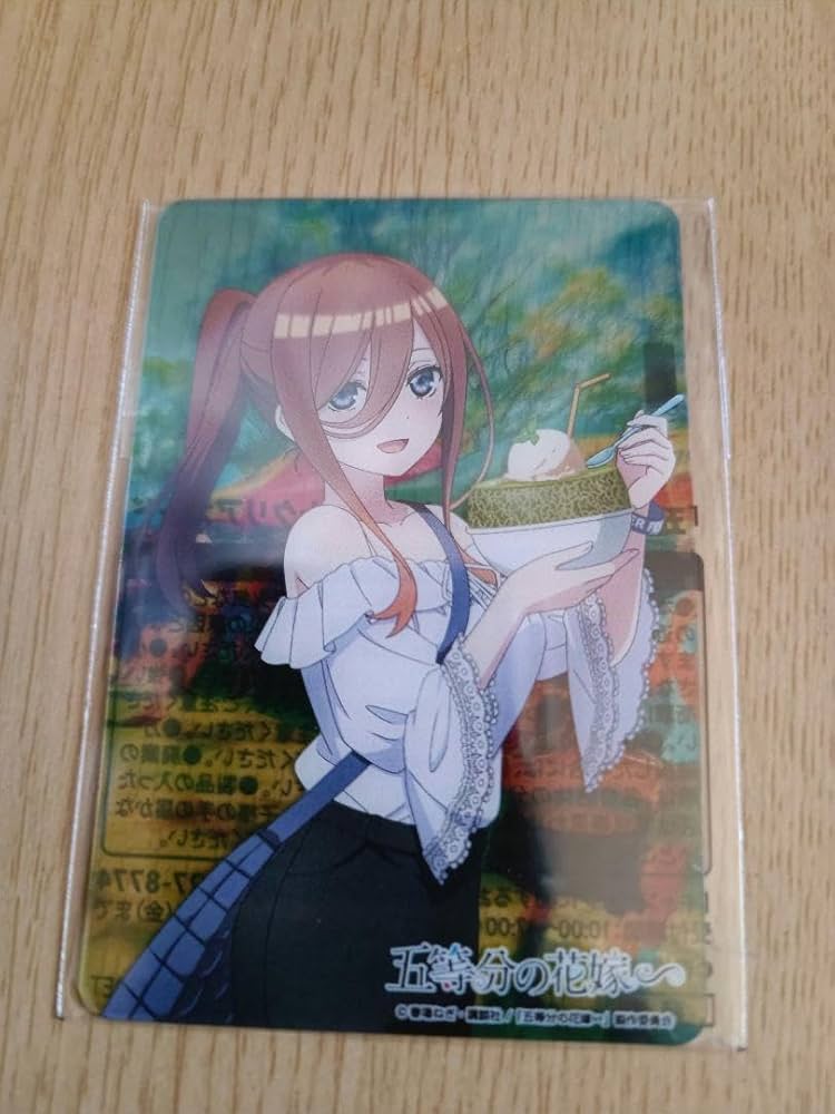 五等分の花嫁　中野三玖　エテルノレシ　チェキ風カード Amazon.co.jp: 映画 五等分の花嫁∽ クリアカード 中野三玖